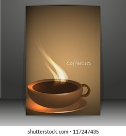 Brown elegant coffee background