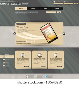 Brown elegant Website template