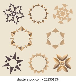 Brown Elementary ornament set