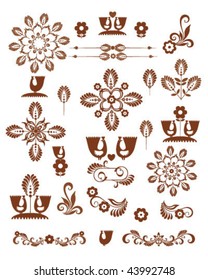 brown elements and birds