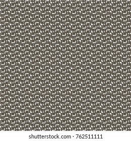 Brown embroidered background. Abstract vector.