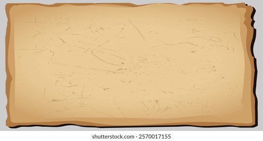 Brown empty old vintage paper background. Rustic vintage old Paper texture. EPS vector illustration