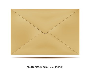 Brown Envelope document on white background