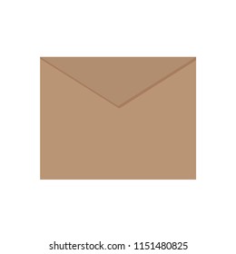 brown envelope- vector illustration
