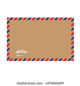 brown envelope. vector illustration. white background
