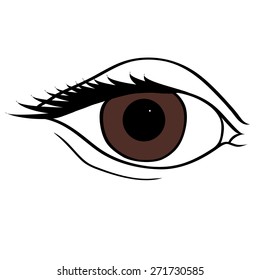 brown eye
