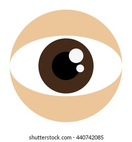 brown eye icon