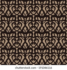 Brown Eyelet Fabric Seamless Pattern