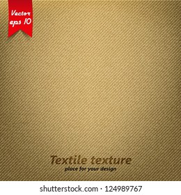 Brown Fabric Texture  Vector