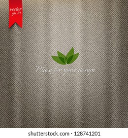 Brown Fabric Texture. Vector