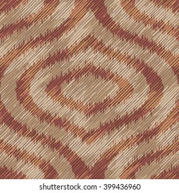 Brown faux textile pattern seamless vector background tile