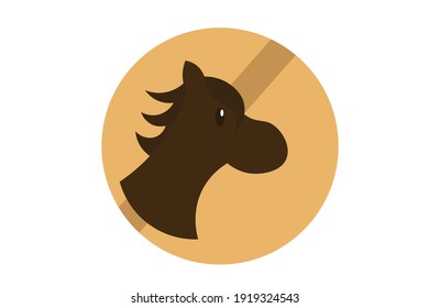 Brown Female Horse Vector Illustration