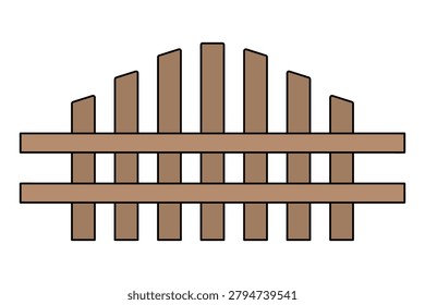 A brown fence and