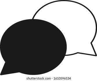 Brown finished messages isolated on white background. concept for social networking and blogging. Message isolate. Vector illustration