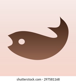 Brown Fish Icons 