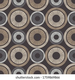 Suelo marrón con textura de madera. Geometría. Patrón sin foco. Ilustración vectorial para diseño web o impresión.