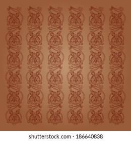 Brown floral background.