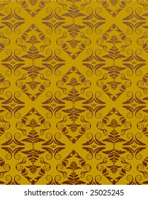 Brown floral background