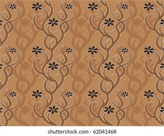 Brown floral background