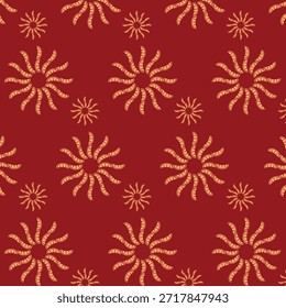 Diseño de patrón de repetición transparente floral marrón para azulejos de tela de ropa