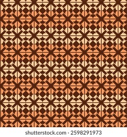 brown  flower Fabric pattern eps