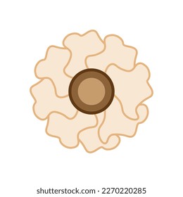 Icono de flor colorida. Ilustración vectorial.