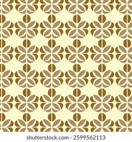 brown flower pattern Background pattern for wallpaper design, seamless