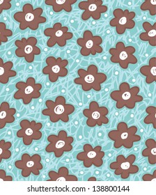 brown flowers