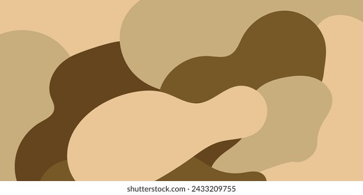 Brauner fließender dynamischer Hintergrund. Klassischer brauner dynamischer Kombinationshintergrund