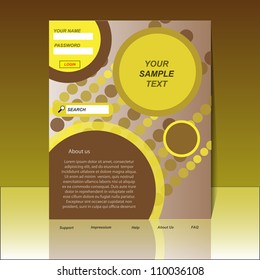 Brown flyer design