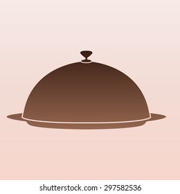 Brown Food serving tray platter 