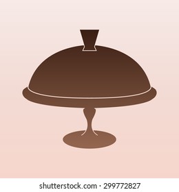 Brown  Food serving tray platter 