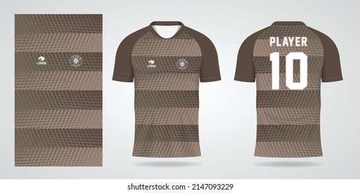 brown football jersey sport design template