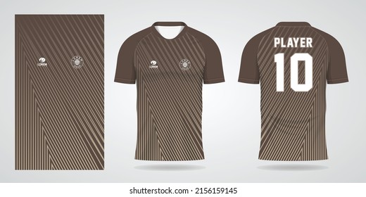brown football jersey sport design template