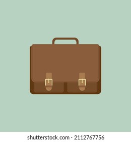 Brown formal office bag vector.
Briefcase Office suitcase.Office bag vector for web and mobile.