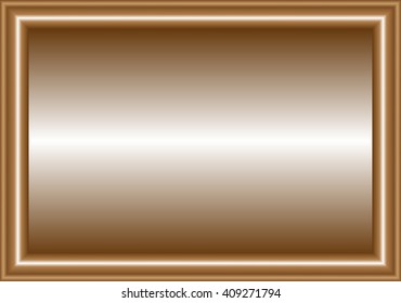 brown frame, frame for photos and pictures, wooden frame, vector