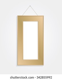 Brown frame vector background.