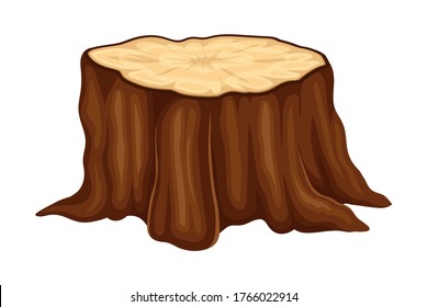 tree stump illustration