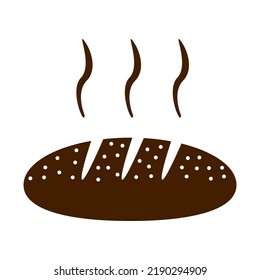 braunes frisch gebackenes Brotsymbol