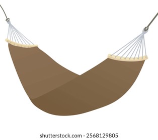 Brown garden swing. vector illustration