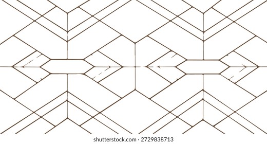 Fondo geométrico marrón con líneas entrelazadas y Formas hexagonales. Este patrón abstracto agrega un toque sofisticado y moderno a la tecnología, la arquitectura, 