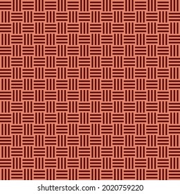 Brown Geometric background. Square weave parquet seamless pattern. Abstract background. Vector background. Floor pattern.