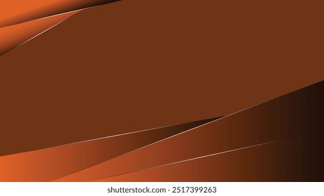 Brown geometric background vector design. Brown abstract background with color gradation. Template for cover, card, backdrop, banner, social media promotion, presentation, flyer, invitation, etc.