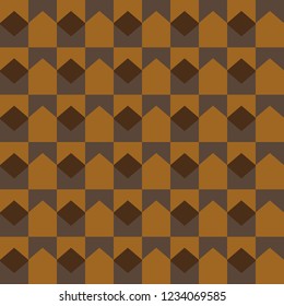 Brown Geometric Pattern Abstract Background. Vector