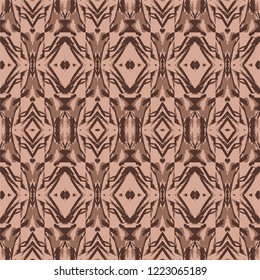 brown geometric seamless vintage vector pattern