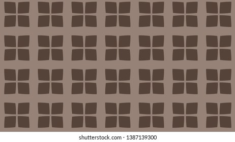 Brown Geometric Square Background Pattern Vector Image