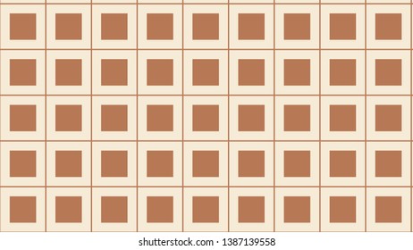 Brown Geometric Square Pattern Vector