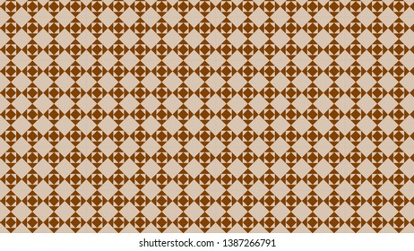 Brown Geometric Square Pattern Vector
