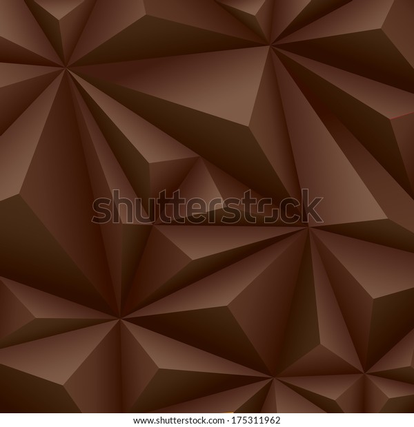 Brown geometrical background. polygonal background. 
