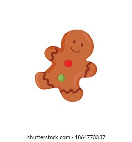 The brown gingerbread looks smile  